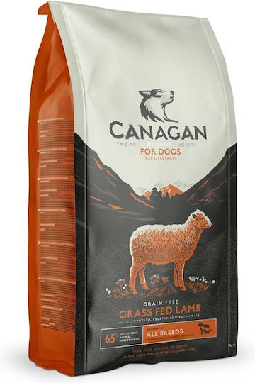 Canagan Grass Fed Lamb 2kg Dry Food for Dogs Grain-Free with Lamb