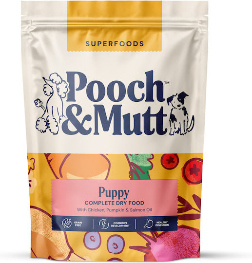 Pooch & Mutt Puppy 1.5kg Ξηρά Τροφή χωρίς Σιτηρά για Κουτάβια με Κοτόπουλο