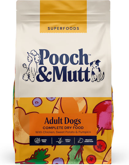 Pooch & Mutt Adult 7.5kg Ξηρά Τροφή χωρίς Σιτηρά για Ενήλικους Σκύλους με Κοτόπουλο