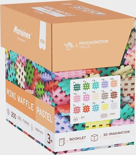 Marioinex Building Blocks Mini Waffle Pastel 200 Pieces