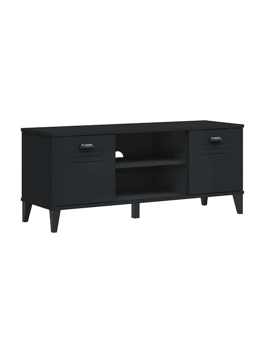 Entry Furniture with Shoe Rack Black Velvet-Black Metal 106x35x45cm