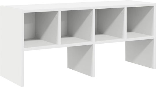 Entry Furniture with Shoe Rack & Wardrobe White 89.5x30x40cm