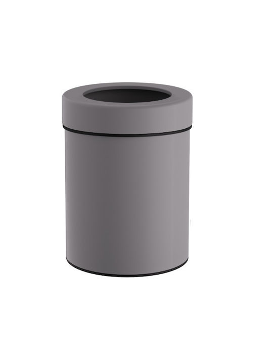 Pam & Co Office Metal Waste Bin 5lt Gray 21x21x28cm