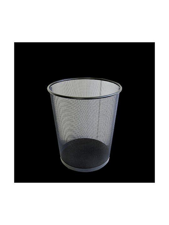 Metron Μεταλλικό Καλάθι Αχρήστων 19.5lt Μαύρο 29.5x29.5x35cm