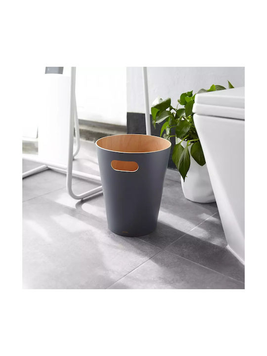 Umbra Woodrow Office Wooden Waste Bin 7.5lt Gray 23x22.9x28cm