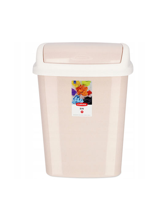 Curver Plastic Coș de gunoi de birou 25lt Bej 29.1x29.2x48cm