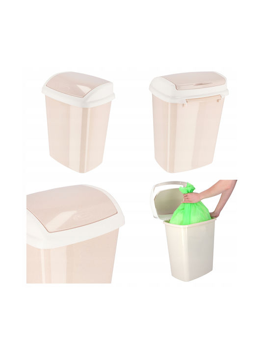 Curver Plastic Coș de gunoi de birou 25lt Bej 29.1x29.2x48cm