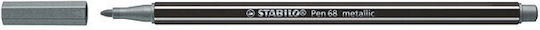 Stabilo Pen 68 Маркер за Рисуване 1мм Ασημί 68/805