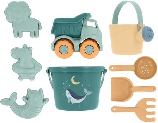 Set Jucării De Plajă Balena Teal Monnëka