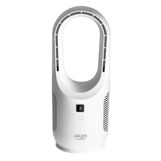 Adler Ad 7343 Kabelloser Tischventilator Mit USB Weiß