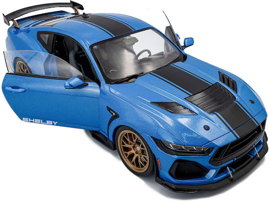 1/18 Shelby Mustang Super Snake 2025 Grabber Blue Metallic W Black Stripe