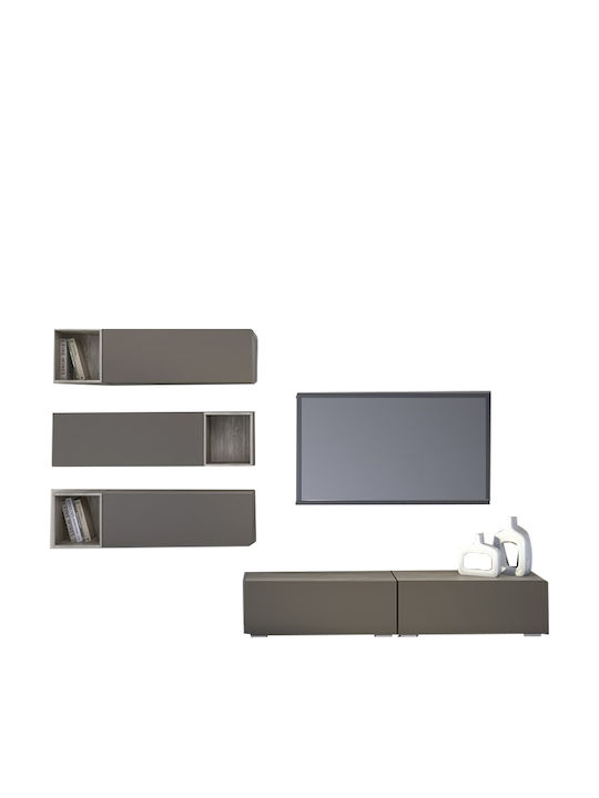 Smart No 7C Living Room TV Unit Gray L338xW45xH150cm