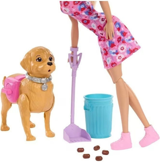 Barbie Walk & Potty Malibu Κούκλα για 3+ Ετών