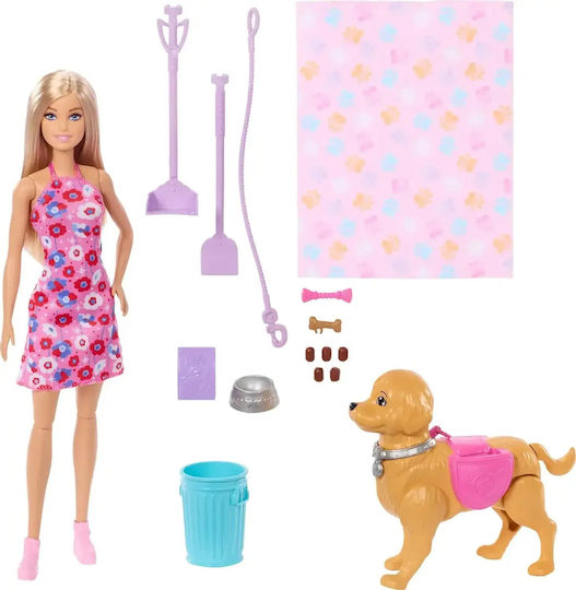 Barbie Walk & Potty Malibu Κούκλα για 3+ Ετών