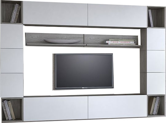 Unitate TV pentru sufragerie Smart No 8D Alb L272xA45xÎ200buc