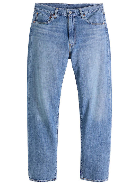 555 Ανδρικό Παντελόνι Τζιν με Relaxed Straight Εφαρμογή Μπλε
