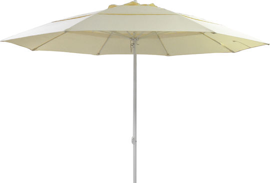 Umbrelă Metalică Cu Rezistență La Vânt Bej Umbrelă Metalică Cu Rezistență La Vânt Bej