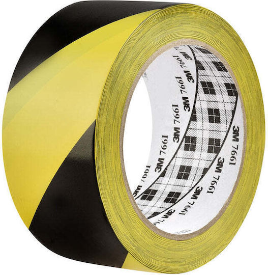 Самозалепваща се Предупредителна Лента Жълто-черна 33 М 50 Мм 3M 766i