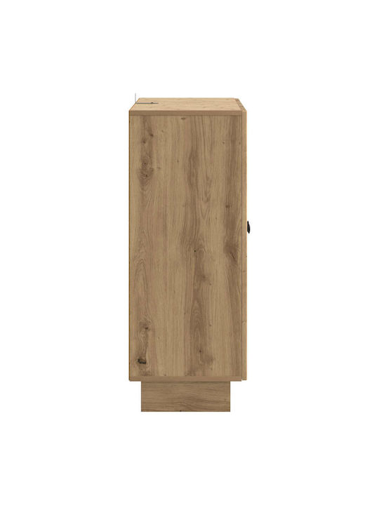 Bufet din Lemn și Metal Stejar 66x34.5x90cm