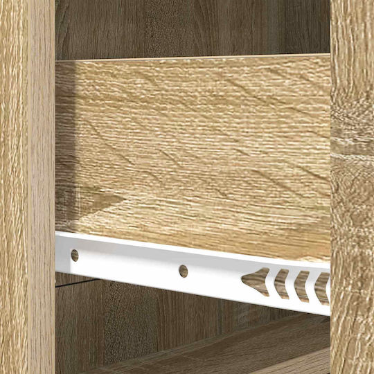 Μπουφές Ξύλινος με Συρτάρια Sonoma Δρυς 66x34.5x92cm