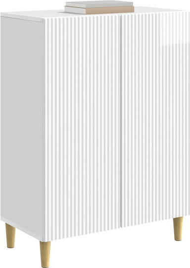 Μπουφές Ξύλινος Λευκό 66x34.5x90cm
