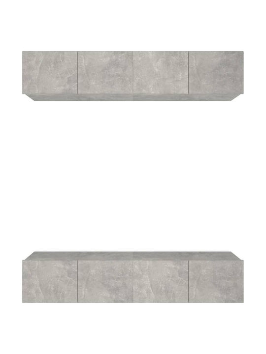Wohnzimmer TV-Einheit Gray L80xB30xH30cm