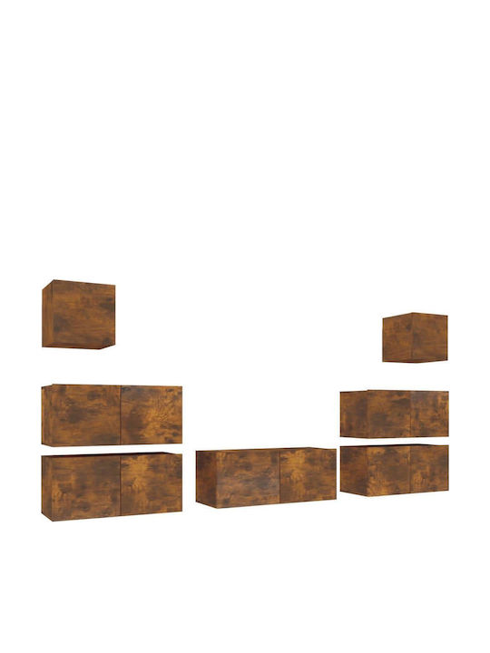 Wohnzimmer TV-Einheit Smoky Oak L80xB30xH30cm