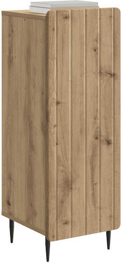 Sideboard aus Holz & Metall Eiche 34.5x33x92cm