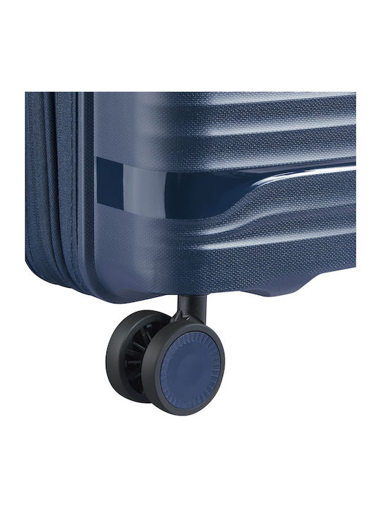 Securitech by Delsey Βαλίτσα Ταξιδίου Καμπίνας Σκληρή Dune Navy με 4 Ρόδες Ύψους 55εκ.