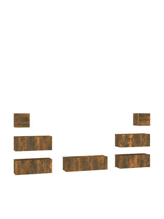 Wohnzimmer TV-Einheit Smoky Oak L80xB30xH30cm