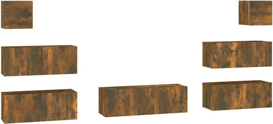 Wohnzimmer TV-Einheit Smoky Oak L80xB30xH30cm
