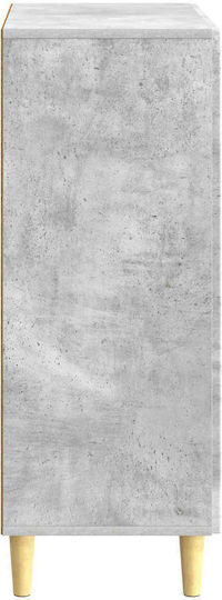 Bufet Din Lemn cu Sertare Gri Beton 66x34.5x90cm