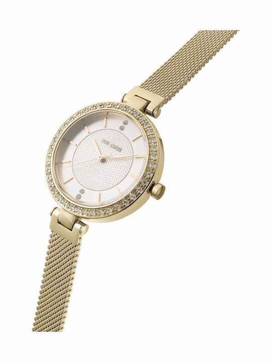 Paul Lorens Womens Battery Watch With Silver Metal Bracelet