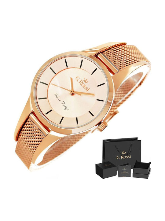 G.Rossi Women's Watch 26mm Battery with Silver Metal Bracelet