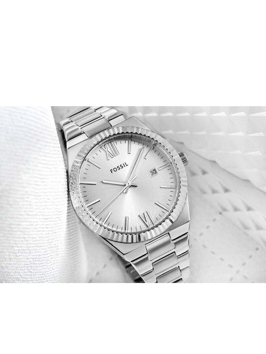 Fossil Scarlette Γυναικείο Ρολόι Μπαταρίας με Χρυσό Μεταλλικό Μπρασελέ