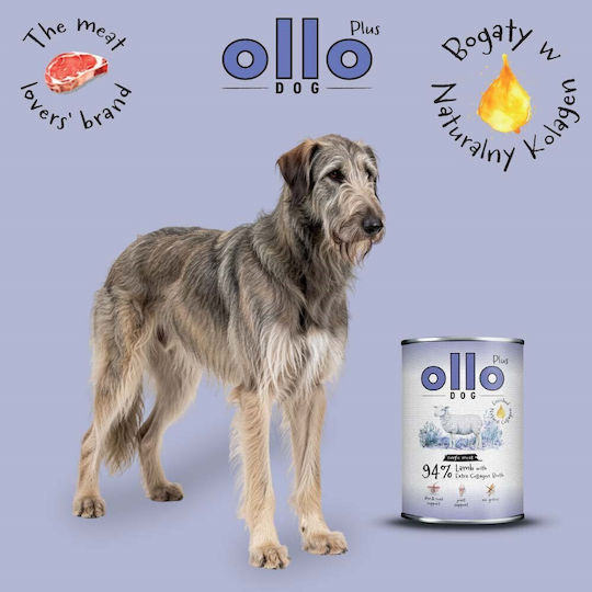 Ollo Υγρή Τροφή Σκύλων σε Κονσέρβα με Αρνί 400gr