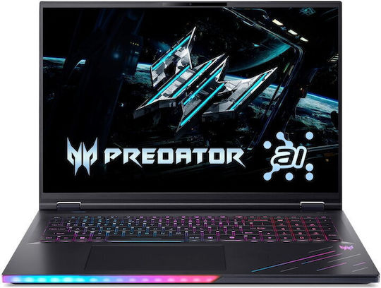 Acer Predator Helios 18 AI 18" IPS UHD 120Hz (Core Ultra 9-275HX/64GB/1TB SSD + 1TB SSD/GeForce RTX 5090/Windows 11 Pro) (Tastatură International English)