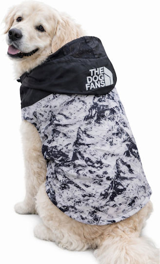 Denik Pets The Dog Fans Waterproof Dog Coat with 52cm Back Length Snowy Mountain