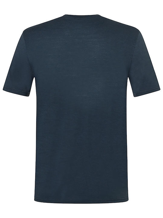 Kurzarm Herrenbluse Marineblau