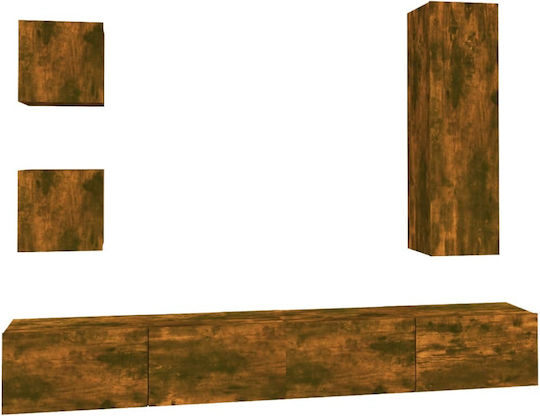 Wohnzimmer TV-Einheit Smoky Oak L100xB30cm
