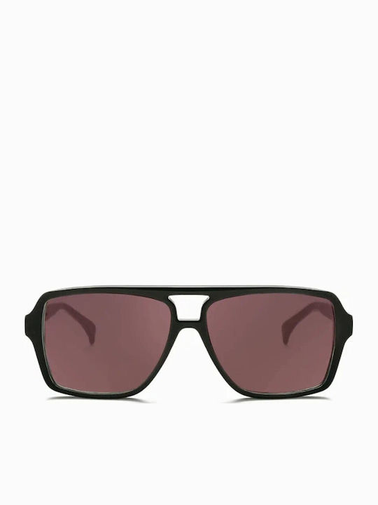 Am Eyewear Herren Sonnenbrillen mit Schwarzem Horn umrandetem Rahmen 501787
