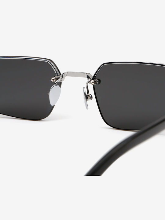 Projekt Produkt Unisex Sunglasses with Silver Metallic Frame and Mirror Lens 476429