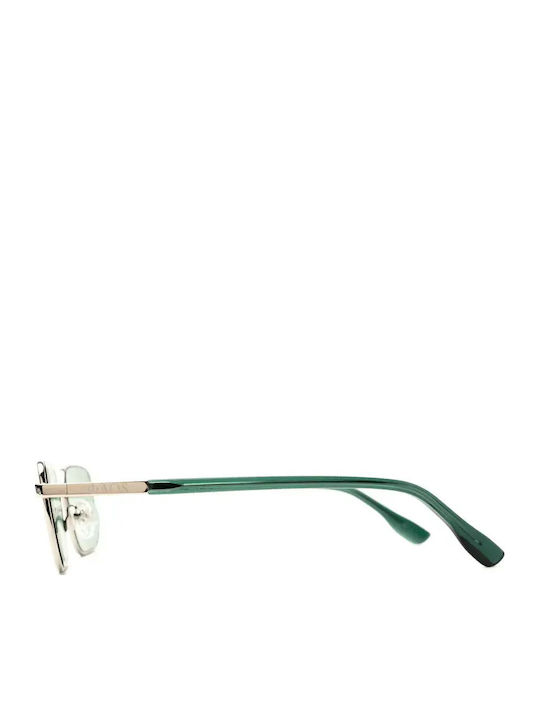 Faos Unisex Sunglasses with Silver Metallic Frame and Mirror Lens 501892