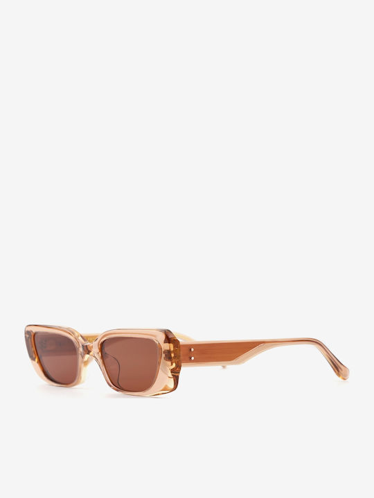 Projekt Produkt Sunglasses Pink with Horn-Rimmed Frame