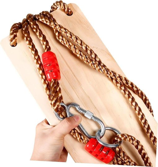 Căluț Leagăn Suspendat din Lemn 40x16cm Bej