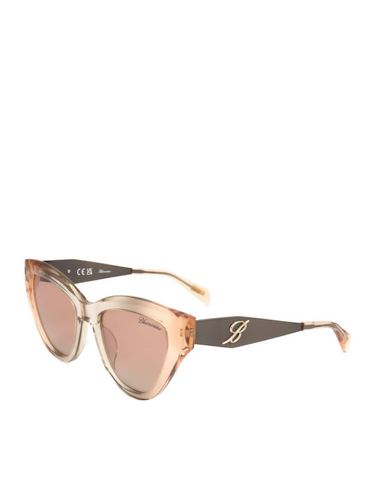 Blumarine Ochelari De Soare Bej Cu Cadrul Blumarine Ochelari De Soare Bej Cu Cadrul