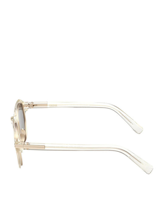 Zegna Men's Sunglasses with Transparent Horn-Rimmed Frame EZ0286 39A