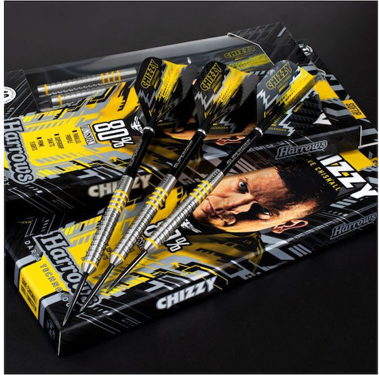 Harrows Chizzy Дартс 80% Steeltip Hs-tnk-000013896 Черно Жълто