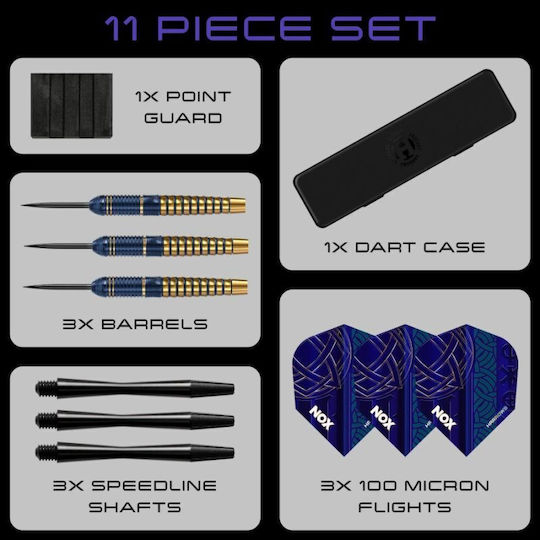 Harrows Nox Steeltip Darts Black