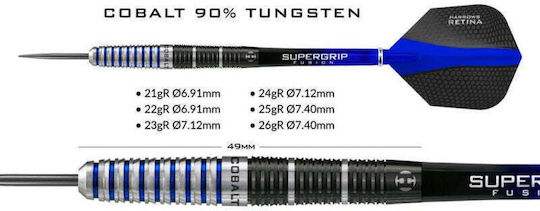 Harrows Cobalt 90% Steeltip Дартс Hs-tnk-000013299 Черен